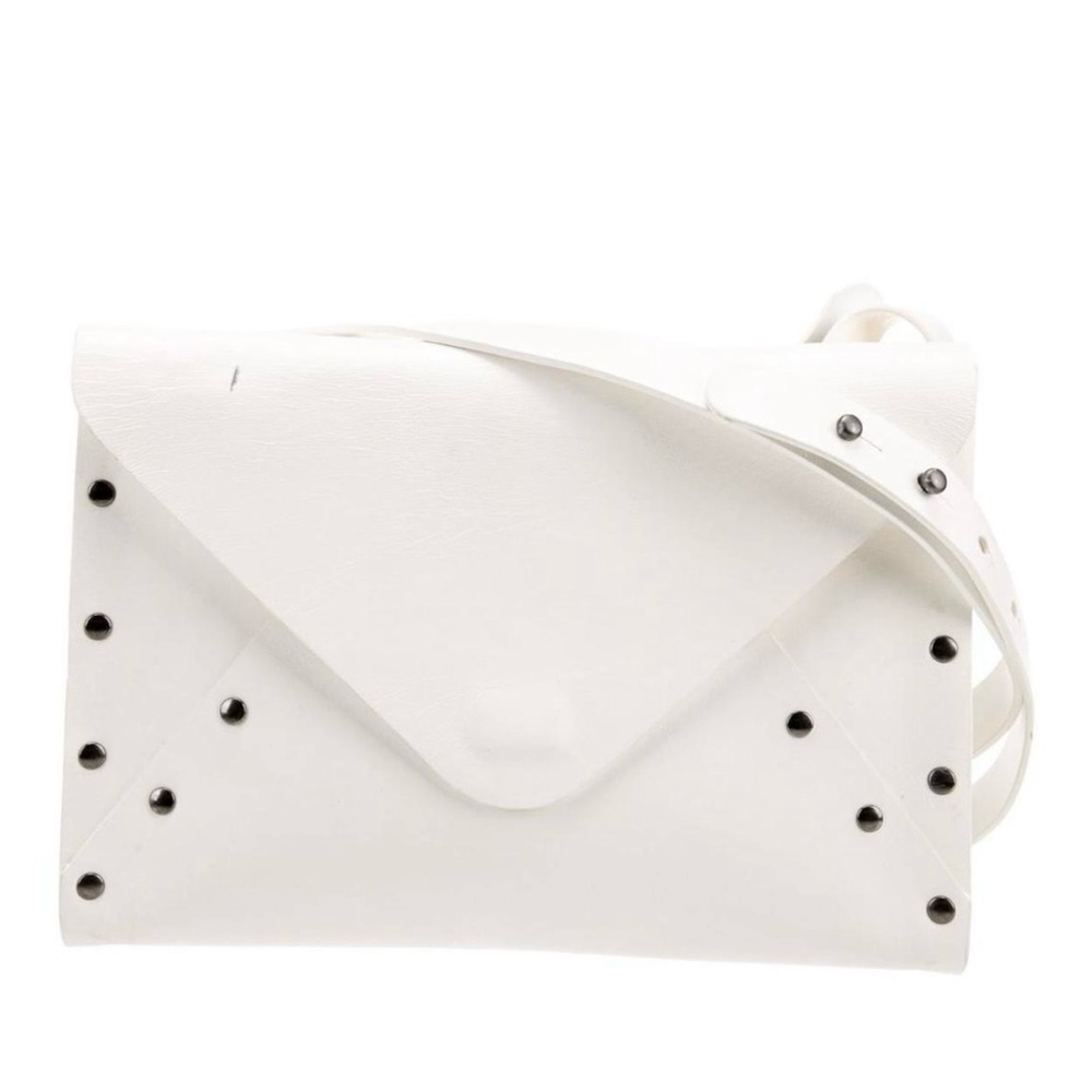 White and Black Polka Dot Shoulder Bag